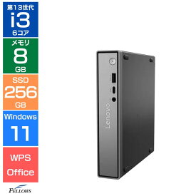 手のひらサイズ 新品 デスクトップパソコン Win11 Pro 第13世代 i3 Lenovo ThinkCentre neo 50q Tiny Gen 5 13C5S00N00 8GB 256GB SSD 小さいパソコン 省スペース 高性能