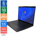 【エントリーでポイント5倍】 16GBメモリ ノートパソコン 新品 Win11 Core Ultra 5 125U 12コア Lenovo ThinkPad L14 Gen5 21L1001YJP 256GB SSD Wi-Fi6E カメラ付き 14インチ USB4 A4