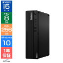 【エントリーでポイント5倍】 一年保証 未使用 未開封品 デスクトップパソコン Win10 Pro i5 第10世代 6コア Lenovo ThinkCentre M90s 8GB 256GB SSD NVMe 省スペース