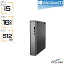 【創業祭 当店限定ポイントアップ中】 手のひらサイズ 新品 デスクトップパソコン Win11 Pro Core i5 210H Lenovo ThinkCentre neo 50q Tiny Gen 5 13C5S00M00 16GB 512GB SSD