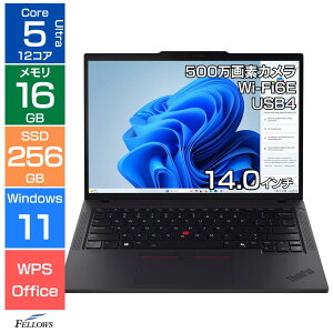 �y�G���g���[�Ń|�C���g5�{�z 16GB������ �m�[�g�p�\�R�� �V�i Win11 Pro Core Ultra5 Lenovo ThinkPad T14 Gen5 21ML000SJP 14�C���` 256GB SSD 500����f�J���� USB4 A4 12�R�ACPU