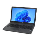 【P10倍対象品+エントリーでP7倍】 ノートパソコン 中古 訳あり B品 Win11 Pro i3 第10世代 カメラ付き HP 250 G7 15.6インチ 8GBメモリ 256GB 高速SSD DVD テンキー 500GB HDD A4