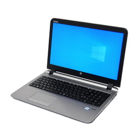 中古 中古 ノートPC パソコン HP ProBook 450 G3 Windows10 Pro Core i3-6100U 4GB 256GB SSD 15.6インチ カメラ テンキー Wi-Fi 指紋 A4 HDMI