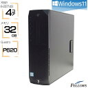 【P10倍対象品+エントリーでP7倍】 ワークステーション 中古 訳あり B品 Win11 Pro Quadro P620 HP Z2 G4 SFF Xeon E-2274G 32GBメモリ 512GB NVMe SSD 2TB HDD 省スペース 中古PC