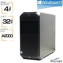 【エントリーでポイント7倍】 Quadro RTX A2000搭載 ワークステーション 中古 良品 Win11 Pro WS HP Z4 G4 32GBメモリ 512GB SSD NVMe 6コア Xeon W-2223 VRAM 6GB