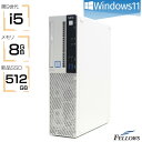 【P5倍対象品＋エントリーでP5倍】 デスクトップパソコン 中古 良品 Win11 Pro 第9世代 i5 新品512GB SSD NEC Mate タイプML ML-5 8GBメモリ 高性能 6コアCPU 省スペース 中古パソコン 中古PC