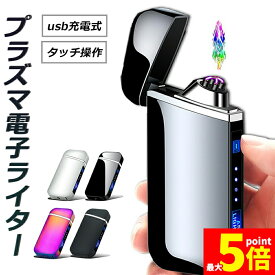 ★期間限定！ポイント5倍★電子ライター usb ライター プラズマ ライター 小型 充電式 ガスオイル不要 防風 軽量 薄型 点火用 プレゼント 電子ターボライター 防風 アーク スリム アウトドア バーベキューお墓参り 防災グッズ 送料