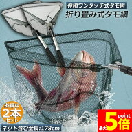 ★期間限定！ポイント5倍★「ランキング受賞！」 タモ網 玉網 タモ網 2個セット ランディングネット ワン…
