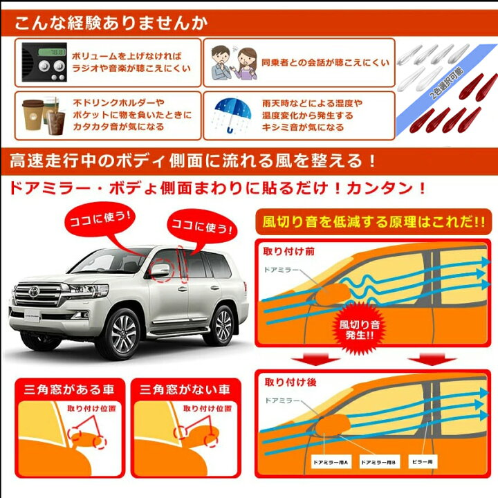 楽天市場 プロテクター 車 用 エアロ フィンプロテクター 風切り音 防止 保護 ガード 傷 防止 風切り音低減 貼るだけ簡単 保護 ガード 傷 防止 車用 外装 車内 風音 外装 パーツ おしゃれ E Finds 楽天市場店