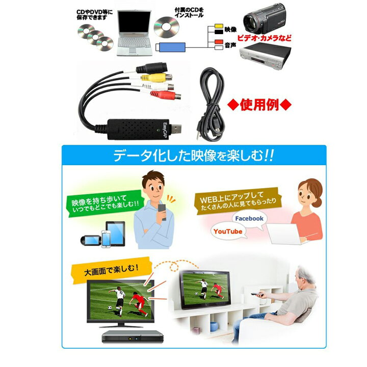 楽天市場 Usb2 0接続 キャプチャーボード ビデオキャプチャー S端子 コンポジット端子 キャプチャーケーブル ビデオ Dvd Vhs ゲーム機 カメラ パソコン取り込み デジタル化 E Finds 楽天市場店 楽天市場 Usb2 0接続 キャプチャーボード ビデオキャプチャー S端子 コンポジット端子 キャプチャーケーブル ビデオ Dvd Vhs ゲーム機 カメラ パソコン取り込み デジタル化 E Finds 楽天市場店