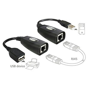 USB 2.0からRJ45 イーサネットUSB延長 アダプター エクステンダー 40M延長可能 ネットワークアダプタケーブル MacBook対応 USBを RJ45で延長