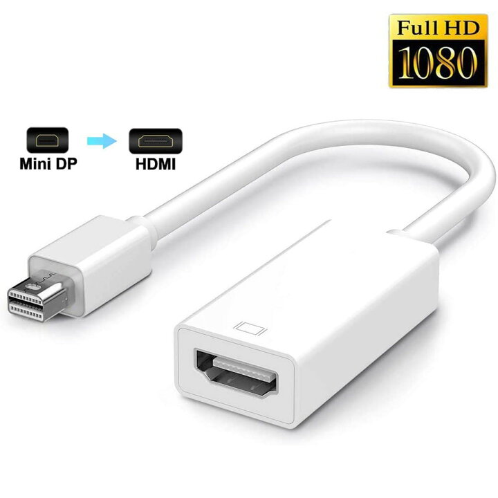楽天市場】Mini DisplayPort HDMI 変換アダプタ Thunderbolt to HDMI 1080P Full HD Macbook Surface Apple iMac Air : E-Finds 楽天市場店
