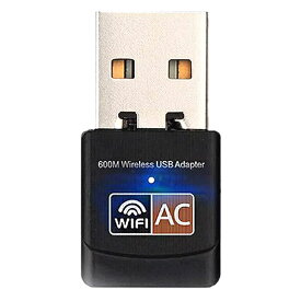 USB WiFi 無線LAN 子機 アダプター 600Mbps 11ac 433+150Mbps 2.4G/5G USB2.0 AC600 Windows10/8/7/Vista Mac Linux