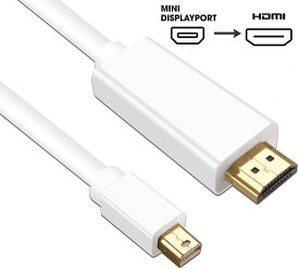 Mini DisplayPort to HDMI 変換ケーブル ミニ ディスプレーポート MINI DP 1080P 解像度対応 1.8m MacBook MacBook Pro MacBook