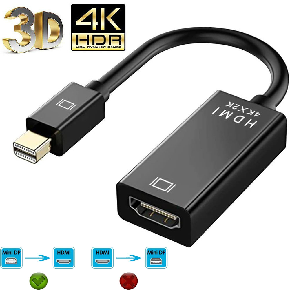 【楽天市場】Mini DisplayPort to HDMI 変換 アダプター 4k@30Hz 金メッキ Thunderbolt to HDMI  HDTV 変換 ケーブル TV ディスプレイ モニター用 HP DELL Microsoft Surface Pro ThinkPad X1などに対応  ブラック : E-Finds 楽天市場店