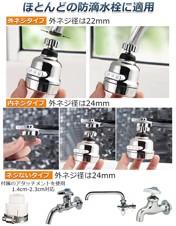 楽天市場】キッチンシャワーヘッド 蛇口シャワー 2個セット 蛇口に取り付けるだけ 節水 ノズル 首振り 3つモード 台所 360度回転 切り替え 流し 水道 水栓 360° 冷温 ABS樹脂 ペットシャンプー キッチンシャワー 取付簡単 : E-Finds 楽天市場店 楽天市場】キッチンシャワーヘッド 蛇口シャワー 2個セット 蛇口に取り付けるだけ 節水 ノズル 首振り 3つモード 台所 360度回転 切り替え 流し 水道 水栓 360° 冷温 ABS樹脂 ペットシャンプー キッチンシャワー 取付簡単 : E-Finds 楽天市場店