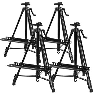 ★ポイント5倍 マラソンセール★イーゼル 折りたたみ アルミ 製 イーゼル 55 - 155cm 折り畳みイーゼル イーゼル スタンド 絵画スタンド 高さ調節3段階 展示 絵画 画材 画板 装飾 看板 スケッチ