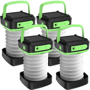 ランタン led 充電式 ソーラー 4個セット 折り畳み キャンプランタン ソーラーランタン 防水防滴 3Way仕様 2色 災害用 懐中電灯 アウトドア キャンプライト 登山 夜釣り 防災グッズ SOS 停電対策