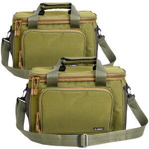 ★ポイント5倍 マラソンセール★フィッシングバッグ 釣りバッグ 2個セット 釣り袋 多機能 ショルダーバッグ 2WAY 大容量 600D オックスフォード布 タックルバッグ 釣り用 ヒップバッグ 肩掛け