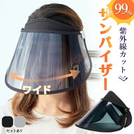 サンバイザー UVカット 角度調整可能 可動式 ワイド メッシュ タオル つば広 UVカットサンバイザー UVカ…