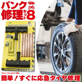 パンク修理キット タイヤ修理 バイク 車 パンク応急修理キット セットあります バイク修理 応急用 プライヤー リーマー シール材 接着剤 セット品 バイク 乗用車 初心者にも楽々 リーマー針交換 カー用品 メンテナンス 高速 緊急 応急処置 整備 カーメンテナンス バイク修理