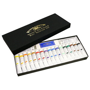 W&N油絵具 アーチスト新19色Bセット21ml ホワイト37ml