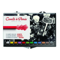 カレ・コンテ プラスチックボックス アソート 12色セット