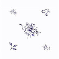 陶芸 上絵／デザイン転写紙セット (有鉛) NO．21　花 4×6cm　2×2.5cm　41ピース