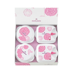 マリ・クレール ローズブルーミング 電子レンジ容器4pcセット MC-668 ギフト プレゼント お礼 内祝い お祝い お返し 結婚内祝い 結婚祝い 引出物 引き出物 出産内祝い 出産祝い 快気内祝い 快