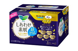 ロリエしあわせ素肌超吸収スリム夜用羽つき400　　9個入