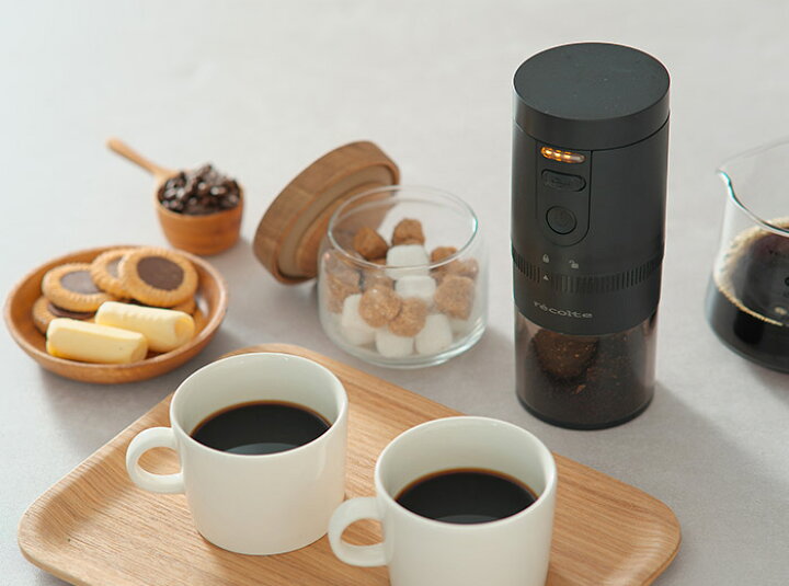 楽天市場】◇ 楽天1位 ◇ コーヒーミル 電動 充電式 おしゃれ 【特典 