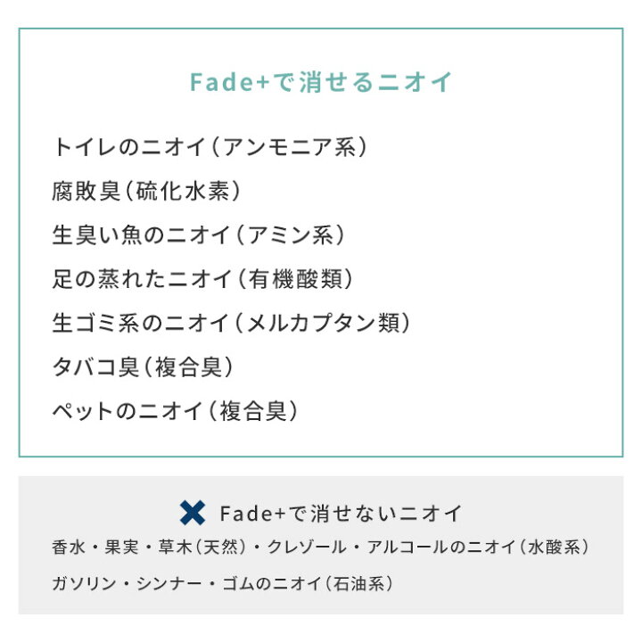 楽天市場 消臭 Fade フェードプラス 消臭サシェ シューズ用 靴用 玄関 下駄箱 消臭対策 人口酵素 70g 2個入り 抗菌 効き目長持ち インテリアショップe Goods