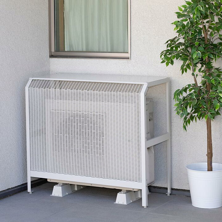 楽天市場 室外機 カバー 雪 特典付き 岩谷マテリアル エアコン 室外機カバー 大型 イワタニ Iwatani Acascl 日よけ 日本製 スチール 頑丈 サビ 腐食しにくい シンプル おしゃれ 冬 雪除け デザイン 遮熱 目隠し 棚 雪 耐腐食 樹脂 寒さ対策 北欧 空調 長持ち ホワイト