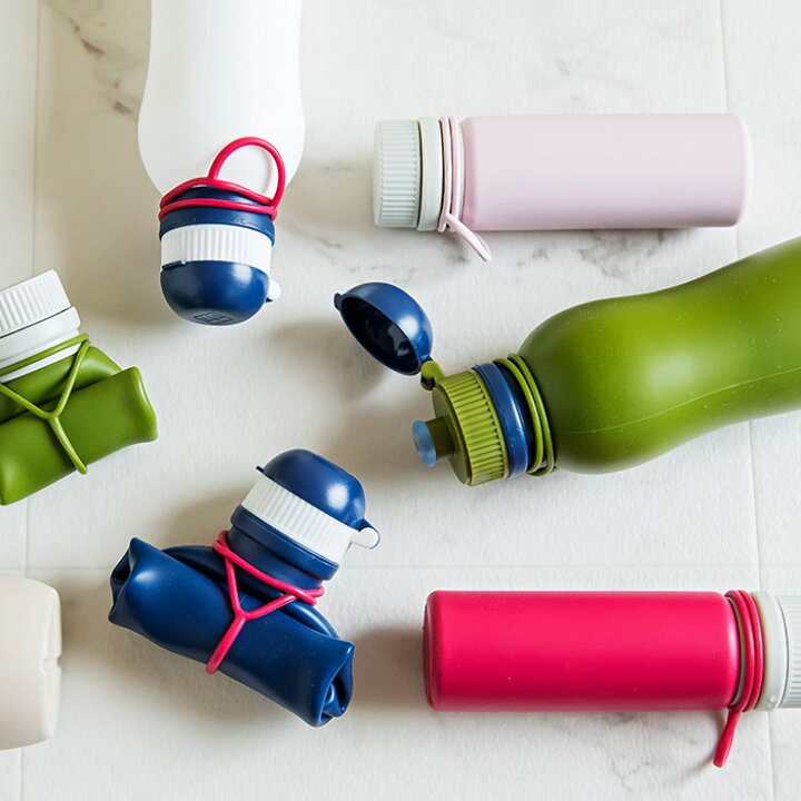 楽天市場 水筒 シリコーンボトル アクティブ 500ml 0 5l グッドデザイン賞 コンパクト シリコン ケータイボトル 保温 保冷 冷凍 おしゃれ かわいい キッズ 全4色 折りたたみ 折り畳み Viv ヴィヴ 軽量 通勤 通学 ランチ 部活 エコボトル キャンプ スポーツ アウトドア