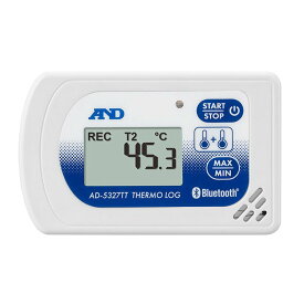 A&D AD-5327TT Bluetooth温度データロガー 2ch温度記録計 内蔵温度センサー1ch + 別売外部温度センサー1ch