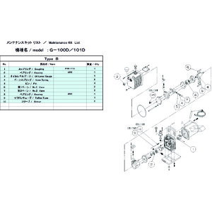 ULVAC G-100D KIT B �^��|���v�p�����e�i���X�L�b�h G-100D�p 1�� B�^�C�v �A���o�b�N