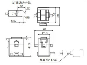 �I������ ZN-CTS11-5A �����^CT �R�l�N�^/���K�[���ڑ��p CT���̂�