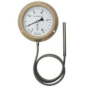 \あす楽/ 三和計器 RF-100S 温泉用温度計 L=1.2M 0〜80℃ SANWAKEIKI 業務用 アナログ式