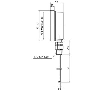 vʊ 2085-24 oC^xv BM-S-100P 0`200 L=100mm RPT 1/2 SATO