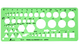 シンワ 66026 テンプレート TJ-1 ボルトナット定規