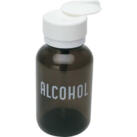 DESCO 35608 ディスペンサー LASTING-TOUCH ガラス製 琥珀色 丸ビン 240cc ALCOHOL印字有