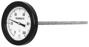 長野計器 φ75 T型 防滴形バイメタル温度計TB13-000 -30〜 50℃ 10X200L TB13-000-312A00XXXXX0