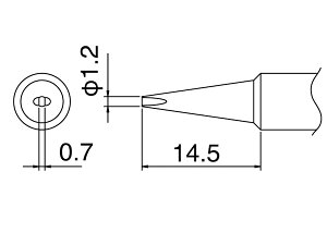 ���� T18-D12 �R�e�� 1.2D�^ HAKKO �n�b�R�[