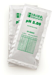 ハンナ HI 50005-02 pH標準液 pH 5.00 証明書付 20mL×25袋 HANNA ハンナ インスツルメンツ テクニカルタイプ