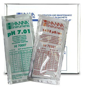ni HI 77100P pH/ECWt X^_[h^Cv pH 7.01 & 1413S/cm 20ml×20 e10 HANNA ni CXcc