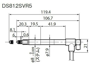 }OlXP[ DS812SVR5 USBΉfW^Q[W ͈:12mm j[}`bNvbV USBQ[W ڐGψʃZT[