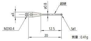 �~�c�g�� MS2-1Z12.5 �X�^�C���X ��t���l�W�a�FM2 ��[�ގ��F�W���R�j�A 06AFG395