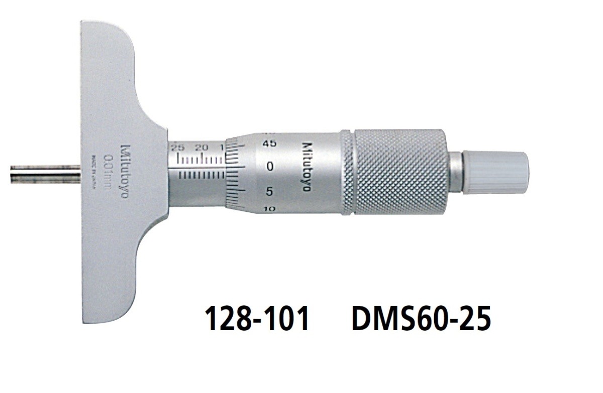 新作情報 ミツトヨ 128-101 DMS60-25 単体形デプスマイクロメーター