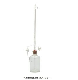宮原計量器製作所 74-1371 硝子活栓付 白 10ml 本体 自動ビュレット ゴム栓用