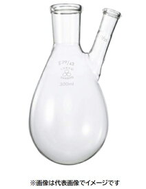 三商 透明摺合せナス型フラスコ 二口 100mL